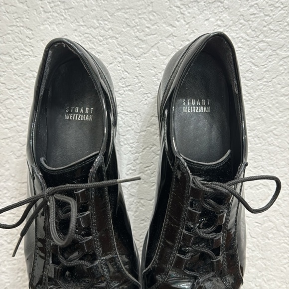 Stuart Weitzman Patent Leather Sneakers Black Size 8 - Picture 6 of 9